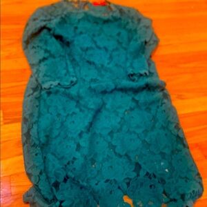 Ivanka Trump Teal Lace Dress